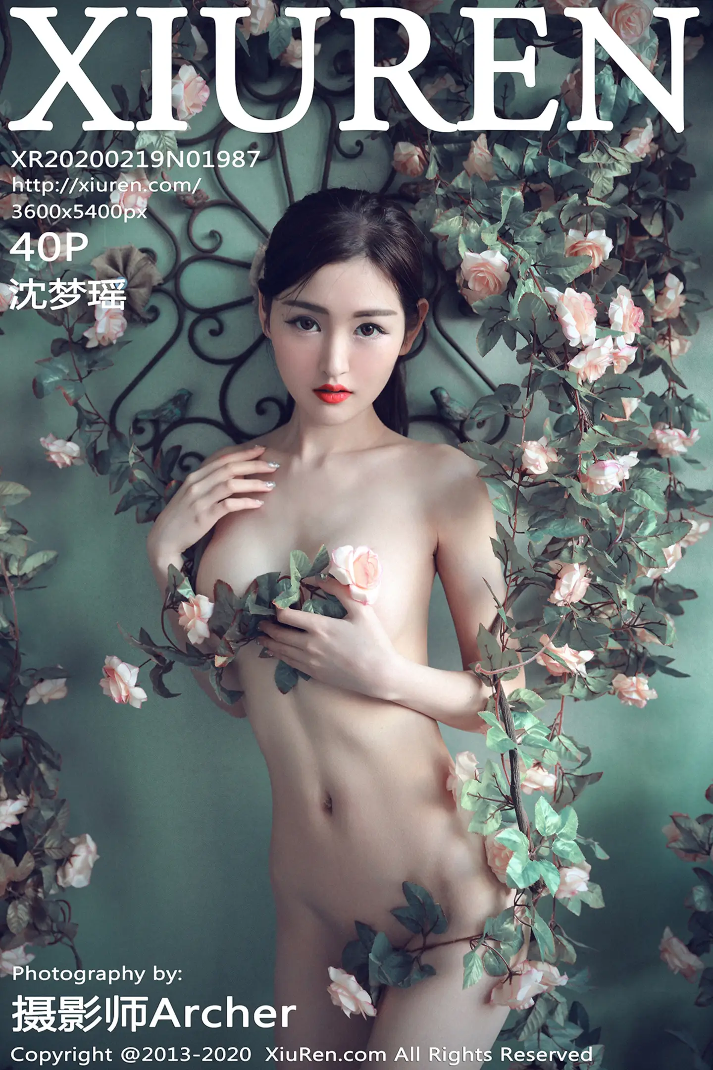 [XiuRen秀人网]No.1987_嫩模沈梦瑶花精灵主题大尺度全裸秀诱人胴体火辣诱惑写真40P-秀人网 - XiuRen.Space